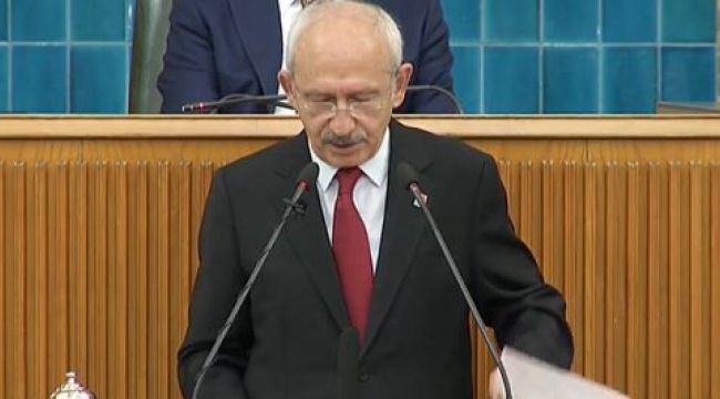 CHP lideri Kılıçdaroğlu partisinin grup toplantısında konuşuyor