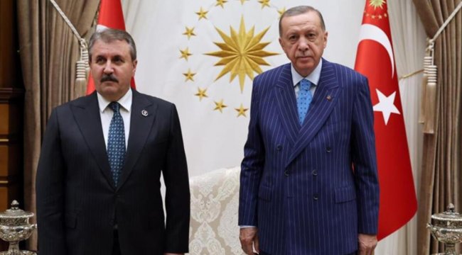 Cumhurbaşkanı Erdoğan, BBP Genel Başkanı Destici'yi kabul etti