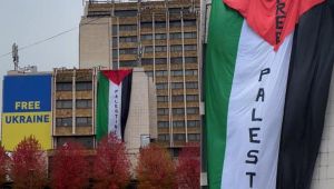 Kosova-İsrail maçı öncesi Filistin'e destek!