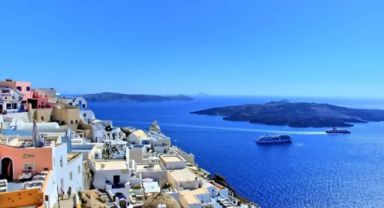 Ege Denizi'ndeki Santorini adası her an sulara gömülebilir
