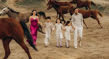 Ederson ailesiyle birlikte Kapadokya'da